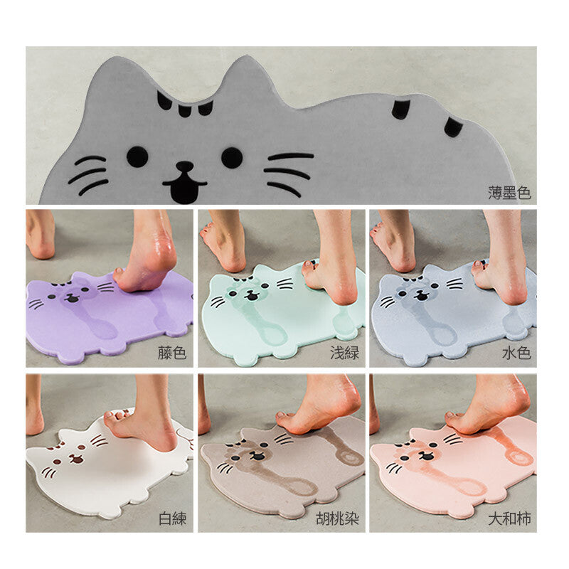 降解甲醛-猫のプシーン珪藻土吸水地墊 矽藻土地墊
